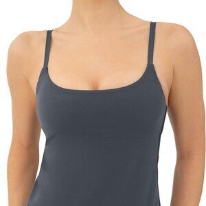 Women's Yoga Tank Top with Built-In Bra, Medium Support, Soft Fabric, Thunder Co